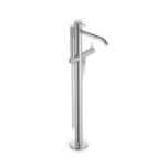 Elegant Freestanding Bath Mixer with Hand Shower Modern Design Two Separate Mixers Stainless Steel Valve Core 2-Year Warranty