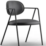 Elegant 100% Italian-Made Upholstered Metal Armchair Hot Selling Models for Indoor Use in Kitchen Dining Hotel for Retail Export