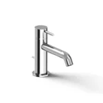 Elegant Italian 100% Made Modern Design Style High Quality Stainless Steel Single Lever Brushed Finish Deck Mounted Bathroom