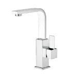 Elegant 100% Italian-made Single Hole Deck Mounted Bathroom Mixers High Quality Stainless Steel Valve Core for Retail Export