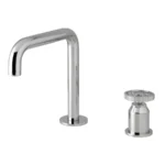 Luxury Tall Faucet Countertop Mixer Contemporary 2-Hole Mount High Quality Brass Brushed Surface 2-Year Warranty International