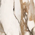 100% Italian Made Golden Vein Tiles Gres Marble Effect in Full Body Natural Polished Finish Large Slabs for Hotel Rooms Retail