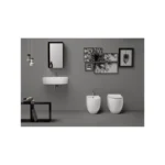 Premium Selection Rimless Modern Design Wall-Mounted Ceramic Toilet with 5-Year Warranty 100% Made in Italy for Retail Export