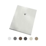 Solid Classic Frameless Shower 100% Made Italy Customizable Size Shape Top Selling Modern Bathroom Accessory Artificial Stone VF