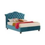 The Alina bed by Gienne Imbottiti is an upholstered double bed featuring a classic and elegant design, best known for its high headboard with soft, sinuous lines.