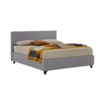 The Carol bed by Gienne is a padded double bed model, characterized by a linear, rigorous, and contemporary design.
