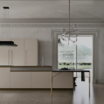 The Stosa Metropolis 06 kitchen is a modern composition from the Metropolis line by Stosa Cucine, characterized by a minimalist design and innovative materials."